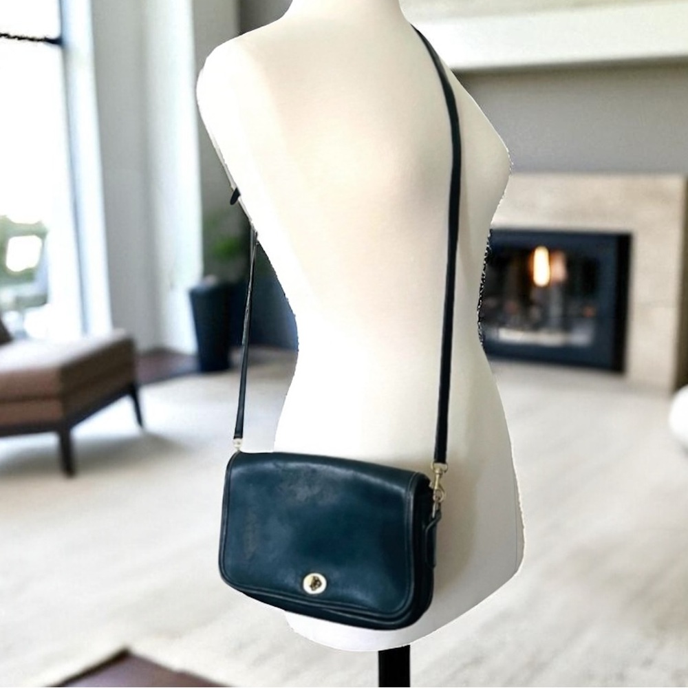 COACH 9755 CROSSBODY BLACK LEATHER BAG